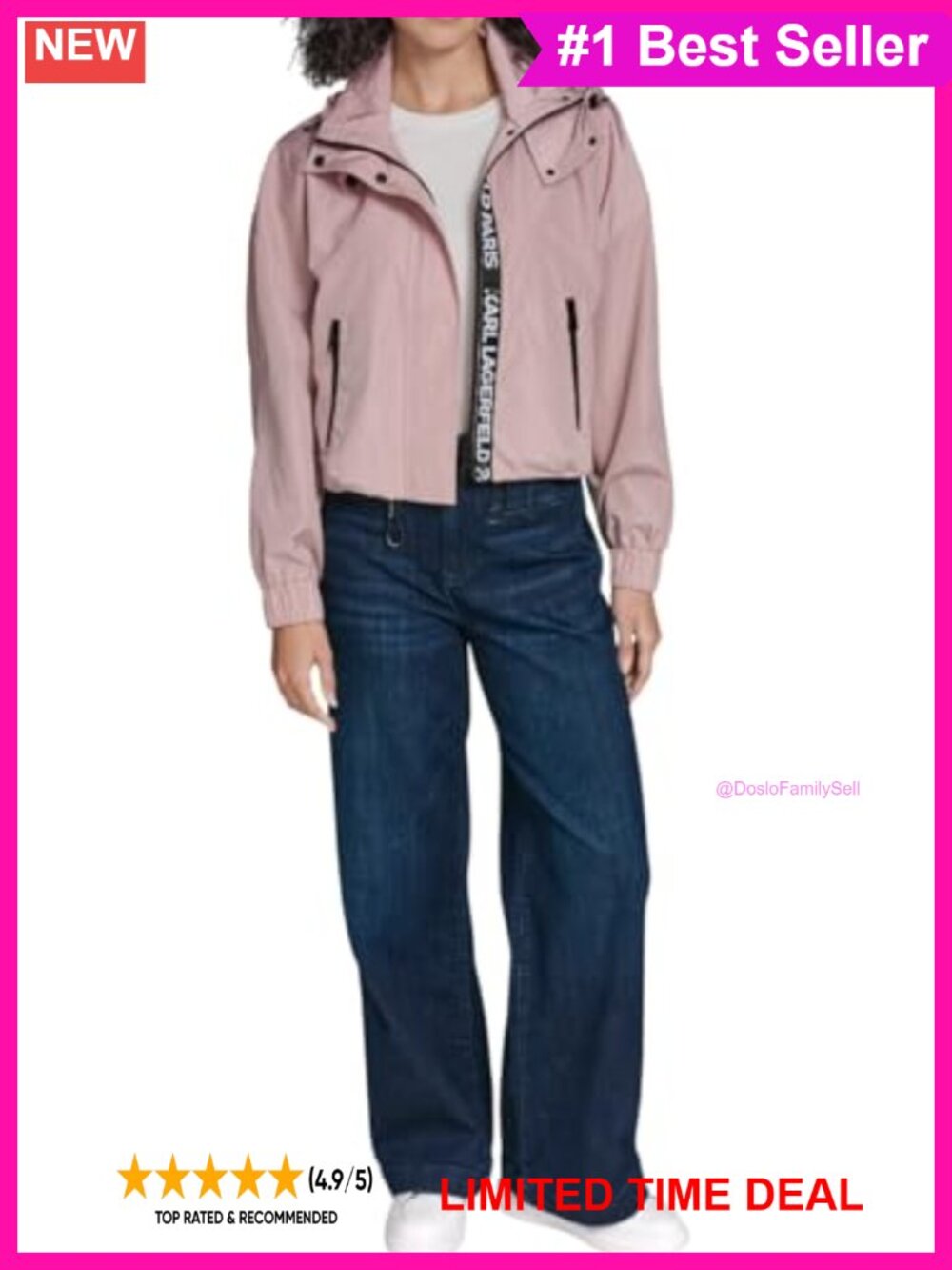 Short Anorak Windbreaker Coat Long Sleeve Womens